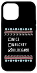 iPhone 12 Pro Max Nice, Naughty, Hildegard Christmas Ugly Sweater Style Case