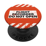 Flight Recorder Do Not Open Aviation Boîte noire PopSockets PopGrip Interchangeable