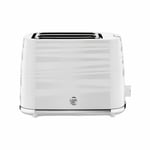 Swan Symphony 2 Slice Toaster High Gloss and Matt Finish 930W, White - ST31050WN