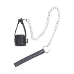 BALLSTRETCHER CUIR Laisse pour pénis Loop Dick Noir BDSMaster