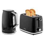 Black Kettle and Toaster Set 