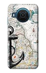 Nautical Chart Case Cover For Nokia X20