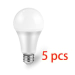 Ampoule LED RGB avec Minuterie Blanche à Intensité Variable,Lampe pour Documents Intelligents,Compatible avec Alexa,Google Home,Tuya,Smart Home,9W,WiFi,110-250V - Type [WHDP01]-5pcs-210-250V #A