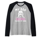 Dog Name Gizmo Personalised Gift My Dog Thinks Im Cool Raglan Baseball Tee