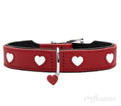 HUNTER Love halsband röd (Storlek: 37 cm)