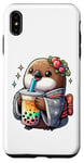 iPhone XS Max Kiwi Bird Drinking Bubble Tea Japanese Kimono Case