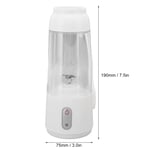 (White)Electric Juicer Cup USB Fruit Juice Mixer 300ML Mini Portable