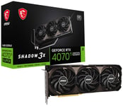 MSI GeForce RTX™ 4070 Ti SUPER 16G SHADOW 3X OC näytönohjain