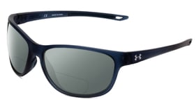 Under Armour Undeniable Unisex Polarized BI-FOCAL Sunglasses Blue Crystal 61 mm