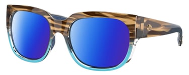 Costa Del Mar Waterwoman Cateye Polarized Sunglass Wahoo Brown Blue Crystal 55mm