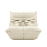 Ligne Roset - Togo Fireside Chair, Fabric Cat. S Alcantara Eggshell Y001 - Lenestoler - Michel Ducaroy - Tekstilmateriale/Skum