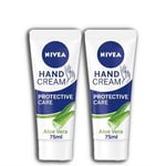 Nivea Aloe Vera Hand Cream Soothing Care 75ml - pack of 2