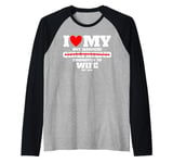 I Love My Hot Japanese Girlfriend Promoted to Wife 2025 Fun Raglan Baseball Tee