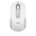 Logitech M650 Wireless Mouse SmartWheel Silent Clicks Side Buttons Comfort Shape - Off White