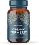 Ayurvediq Wellness Organic Turmeric 120 Vegan Capsules 