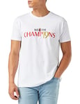 A.C. Milan Official Product, We The Champion 2022, T-Shirt Unisexe, Blanc, XXL, (ACM_WTC_01)