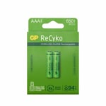 2 accus AAA 650 mAh ReCyko+ Pro - GP