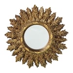 Wall mirror Alexandra House Living Golden 22 x 22 x 2 cm