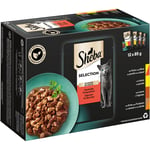 Megapack Sheba varianter i portionsposer 24 x 85 g - Selection i sauce fyldig sammensætning