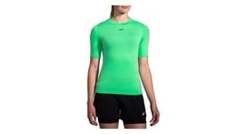 Maillot manches courtes brooks high point trail vert femme