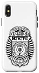 Coque pour iPhone X/XS Badge de police amusant True Crime Detective Division