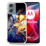 Cokitec Coque Renforcée pour Motorola G24 4G Manga Naruto VS