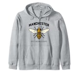 Manchester Worker Bee Don't Look Back In Anger Zip Hoodie