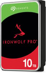 IronWolf Pro, 10 To, Disque dur interne NAS HDD, CMR 3,5"" SATA 6 Gbit/s, 256 Mo de mémoire cache, pour NAS RAID, services Rescue valables 3 ans (ST10000NE0004)