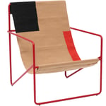 Desert Lounger, Poppy Red / Block