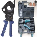 500mm RATCHET CABLE CUTTER HYDRAULIC CRIMPING 10-300MM TOOL KIT CRIMPERS CRIMPER