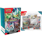 Pokémon JCC Lot de boosters Écarlate et Violet – Mascarade Crépusculaire & Blister de 3 boosters Ronflex Écarlate et Violet – Mascarade Crépusculaire