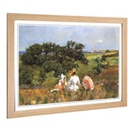 Big Box Art Framed Print of William Merritt Chase The Fairytale Design | Wall Art Picture | Home Decor for Kitchen, Living Room, Bedroom, Hallway, Oak, A2 / 24.5x18 Inch / 62x45cm