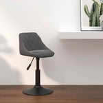 Tabouret de bar Gris fonc� Velours