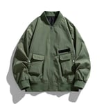 Tacvasen-Blouson Bombardier Rembourré Pour Homme,Pardessus Classique,Pilote Orange,Streetwear Décontracté,Vestes D'extérieur,Semi-Saison