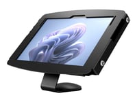 Compulocks Surface Pro 8-10 Space Enclosure Core Counter Stand Or Wall Mount Black - Hölje - För Surfplatta - Fast I 45 Grader - Metall - Svart - Väggmonterbar - För Microsoft Surface Pro 8, Pro 9