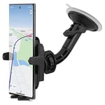 Wicked Chili Car Holder for Samsung Galaxy S4 / S4 Active / S3 / S3 Mini / S4 Mini / S2 i9505 / i9500 / i9300 Ball Joint Bumper and Case Up to a Width of 76 mm Made in Germany