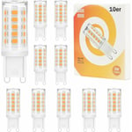 Gbly - 10 pcs Ampoules led G9 Blanc Chaud 3000K - Équivalent 3W G9 Lampe Halogène 28W 30W 40W, Pas de Scintillement, Économie D'énergie, Non-dimmable