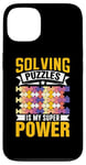 Coque pour iPhone 13 Résoudre Des Énigmes Est Mon Super Pouvoir Jeu Puzzler