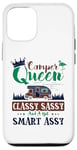 Coque pour iPhone 12/12 Pro Camping-car Queen Classy Sassy Smart Assy Fun Camping