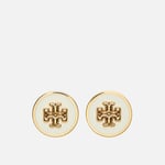 Tory Burch Kira Enamel Circle-Stud Earrings