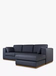 John Lewis + Swoon Rubik Grand 4 Seater RHF Chaise End Sofa, Dark Leg