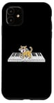 iPhone 11 Piano Cat Kitten Pianist Keyboard Player Case