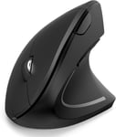 Souris Verticale Sans Fil Pour Multi-Appareils, (Bluetooth 4.0+Bt 4.0 + 2.4G), Souris Ergonomique Rechargeable, Silencieuse, Compatible Avec Pc, Ordinateur, Macbook, Imac, Tablette, Noir