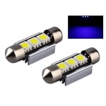 C5W Canbus 36mm blå Led spollampor SV8.5 36mm Blåa 2-pack