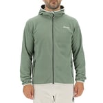 JEEP O102563-E846 J MAN HOODED POLAR FLEECE JACKET W/Zipped Pockets J22W Agave Green/Light Gr M