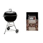 Weber 1341504 One-Touch Original Barbecue Noir 57 cm & Cubes Allume-Feux, Brun, Lot de 48