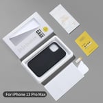 Liquid Silicone Case & Temper Glass Screen Protector for Apple iPhone 13 Pro Max