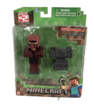 Figurine Minecraft Villager Blacksmith 3" Mojang Overworld Series 2 Toy