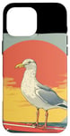 Coque pour iPhone 16 Pro Max Joli costume de mouette pour les amateurs de planches de surf