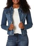 Riders by Lee Indigo Women's Denim Jacket Jeans, Weathered-Medium Blue, L